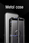 Eqvvol Magnetic Adsorption Metal Case For Samsung Galaxy S9 S8 Plus S7 Edge Tempered Glass Back Magnet Cover For Note 8 9 Cases