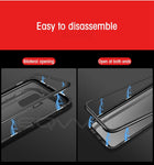 Eqvvol Magnetic Adsorption Metal Case For Samsung Galaxy S9 S8 Plus S7 Edge Tempered Glass Back Magnet Cover For Note 8 9 Cases