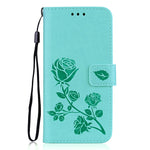 Rose Flower Leather Case For Samsung Galaxy S8 S9 Plus S7 S6 Edge S5 S3 S4 J3 J5 J7 A3 A5 J1 2016 2017 J2 Grand Prime Flip Cover