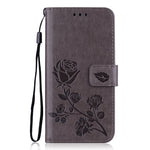 Rose Flower Leather Case For Samsung Galaxy S8 S9 Plus S7 S6 Edge S5 S3 S4 J3 J5 J7 A3 A5 J1 2016 2017 J2 Grand Prime Flip Cover