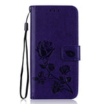 Rose Flower Leather Case For Samsung Galaxy S8 S9 Plus S7 S6 Edge S5 S3 S4 J3 J5 J7 A3 A5 J1 2016 2017 J2 Grand Prime Flip Cover