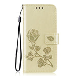 Rose Flower Leather Case For Samsung Galaxy S8 S9 Plus S7 S6 Edge S5 S3 S4 J3 J5 J7 A3 A5 J1 2016 2017 J2 Grand Prime Flip Cover