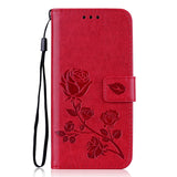 Rose Flower Leather Case For Samsung Galaxy S8 S9 Plus S7 S6 Edge S5 S3 S4 J3 J5 J7 A3 A5 J1 2016 2017 J2 Grand Prime Flip Cover