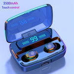 3500mAh LED Bluetooth True Wireless Earphones Headphones Earbuds TWS Touch Control Sport Headset Noise Cancel Earphone Headphone