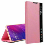 Smart View Leather Flip Case Cover For Samsung S8 S9 S10 Plus S10E S10 Note 10 Plus Note 9 8 Clear View Window Stand Case