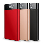 30000mAh Ultrathin Power Bank Fast Charge Slim Powerbank Dual Usb LED Digital Display Portable Charger for Xiaomi IPhone Huawei