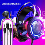 N1 3.5mm USB Stereo wired gaming headphones game headset over ear RGB with mic Voice control for laptop computer gamer PUBG