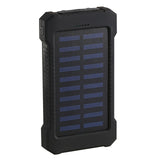 Hot Solar Power Bank Waterproof 30000mAh Solar Charger 2 USB Ports External Charger Powerbank for Xiaomi MI iPhone 8 Smartphone