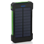 Hot Solar Power Bank Waterproof 30000mAh Solar Charger 2 USB Ports External Charger Powerbank for Xiaomi MI iPhone 8 Smartphone