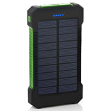 Hot Solar Power Bank Waterproof 30000mAh Solar Charger 2 USB Ports External Charger Powerbank for Xiaomi MI iPhone 8 Smartphone