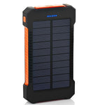 Hot Solar Power Bank Waterproof 30000mAh Solar Charger 2 USB Ports External Charger Powerbank for Xiaomi MI iPhone 8 Smartphone