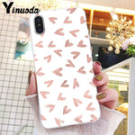 Yinuoda Gold Pink Glitter Marble Phone Cover For iphone 11 Pro Max X XS MAX  6 6s 7 8plus 5 5S SE XR