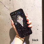 Liquid Heart Glitter Smile Face Clouds Phone Case For iPhone 6 6s 7 8 Plus X XS 11 Pro Max Ice Cream Soft TPU Dynamic Bead Cover