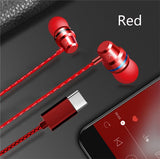Stereo Headphones For Type c Smart Phones Type-c Earphone with Mic Type C Earphones for Xiaomi Mi6 Huawei P20 Samsung Smartphone
