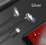 Stereo Headphones For Type c Smart Phones Type-c Earphone with Mic Type C Earphones for Xiaomi Mi6 Huawei P20 Samsung Smartphone