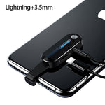 USAMS Dual for Lightning Adapter 2 in 1 Audio Charging for iPhone X XS 7 8 Adapter  for Lightning +3.5mm 2A Charging OTG Adapter