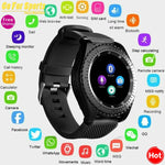 Newest Smart Watch Z3 Bluetooth Touch Screen Leather Strap Wrist Watch with Camera SIM TF Card Slot For Android PhonePK Y1 V8 A1