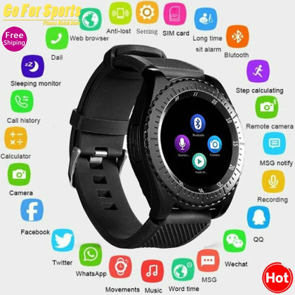 Newest Smart Watch Z3 Bluetooth Touch Screen Leather Strap Wrist Watch with Camera SIM TF Card Slot For Android PhonePK Y1 V8 A1