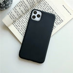 N1986N Candy Color Case For iPhone 11 Pro X XR XS Max 6 6s 7 8 Plus Fashion Simple Solid Color Soft Silicone For iPhone 11 Case