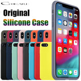 Original official case for iphone 11 Pro X Max Xs XR cover for apple iPhone 7 8 Plus 6 s Liquid silicone case no logo retail box