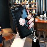 Fashion Lanyard Crossbody Wallet Phone case For iPhone 11 XS MAX XR X 7 8 6 6S Plus Leather Card Slot With Shoulder Strap Cover