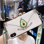 Fashion Lanyard Crossbody Wallet Phone case For iPhone 11 XS MAX XR X 7 8 6 6S Plus Leather Card Slot With Shoulder Strap Cover