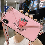 Fashion Lanyard Crossbody Wallet Phone case For iPhone 11 XS MAX XR X 7 8 6 6S Plus Leather Card Slot With Shoulder Strap Cover