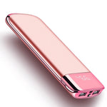 30000mah Power Bank External Battery PoverBank 2 USB LED Powerbank Portable Mobile phone Charger for Xiaomi MI iphone 8 X Huawei