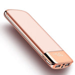 30000mah Power Bank External Battery PoverBank 2 USB LED Powerbank Portable Mobile phone Charger for Xiaomi MI iphone 8 X Huawei
