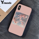 Yinuoda Pink Aesthetics songs lyrics Aesthetic Soft Silicone Phone Case Cover for iPhone 8 7 6 6S 6Plus X XS MAX 5 5S SE XR 10