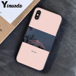 Yinuoda Pink Aesthetics songs lyrics Aesthetic Soft Silicone Phone Case Cover for iPhone 8 7 6 6S 6Plus X XS MAX 5 5S SE XR 10