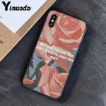 Yinuoda Pink Aesthetics songs lyrics Aesthetic Soft Silicone Phone Case Cover for iPhone 8 7 6 6S 6Plus X XS MAX 5 5S SE XR 10