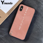 Yinuoda Pink Aesthetics songs lyrics Aesthetic Soft Silicone Phone Case Cover for iPhone 8 7 6 6S 6Plus X XS MAX 5 5S SE XR 10