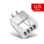 Lovebay 48W Quick Charger 3.0 USB Charger For iphone Samsung  Tablet EU US Plug Wall Mobile Phone Charger Adapter Fast Charging