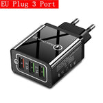 Lovebay 48W Quick Charger 3.0 USB Charger For iphone Samsung  Tablet EU US Plug Wall Mobile Phone Charger Adapter Fast Charging