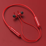 Swalle Bluetooth 5.0 Wireless Sports earphone Stereo Subwoofer Hanging Neck Hanging Metal Magnetic Bluetooth Headphone