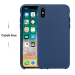 Case For iPhone Xs MAX XR X Cases For Apple For iPhone 7 8 6 s Plus 5s SE Original Official Style Silicone Case logo