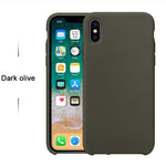 Case For iPhone Xs MAX XR X Cases For Apple For iPhone 7 8 6 s Plus 5s SE Original Official Style Silicone Case logo