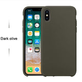 Case For iPhone Xs MAX XR X Cases For Apple For iPhone 7 8 6 s Plus 5s SE Original Official Style Silicone Case logo