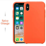 Case For iPhone Xs MAX XR X Cases For Apple For iPhone 7 8 6 s Plus 5s SE Original Official Style Silicone Case logo