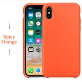 Case For iPhone Xs MAX XR X Cases For Apple For iPhone 7 8 6 s Plus 5s SE Original Official Style Silicone Case logo