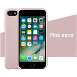 Case For iPhone Xs MAX XR X Cases For Apple For iPhone 7 8 6 s Plus 5s SE Original Official Style Silicone Case logo