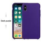 Case For iPhone Xs MAX XR X Cases For Apple For iPhone 7 8 6 s Plus 5s SE Original Official Style Silicone Case logo