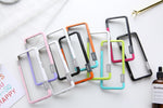 For Sansung Galaxy S10 S9 S8 Plus S10e Case Wolnutt Contrast Color Soft TPU Plastic Bicolor Dots Frame Case With Lanyard Bumper
