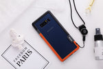 For Sansung Galaxy S10 S9 S8 Plus S10e Case Wolnutt Contrast Color Soft TPU Plastic Bicolor Dots Frame Case With Lanyard Bumper