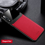 KEYSION Leather Case for Samsung Galaxy A50 A30S A20 A70 A7 2018 Mirror Glass Phone Back Cover For Samsung Note 10 Plus S10 9 8