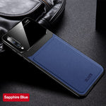 KEYSION Leather Case for Samsung Galaxy A50 A30S A20 A70 A7 2018 Mirror Glass Phone Back Cover For Samsung Note 10 Plus S10 9 8