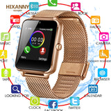 Fashion Smart Watch Metal Digital Watches with Sim Card Slot Push Message Bluetooth Connectivity Android IOS Phone Smartwatch