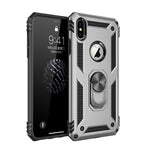Shockproof Armor Kickstand Phone Case For iPhone 11 Pro XR XS Max X 6 6S 7 8 Plus Finger Magnetic Ring Holder Anti-Fall Cover