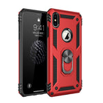 Shockproof Armor Kickstand Phone Case For iPhone 11 Pro XR XS Max X 6 6S 7 8 Plus Finger Magnetic Ring Holder Anti-Fall Cover